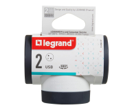 LEGRAND Rozgałęziacz potrójny obrotowy 2X2P+Z+USB 49437 - 1047757 - zdjęcie 4